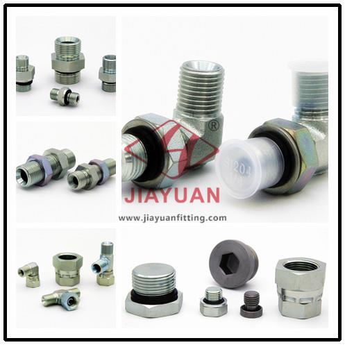 Konektor tipe adaptor pas pipa hidrolik BSP (5) BSP hydraulic pipe fitting adapter type connectors (5)