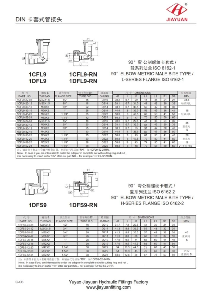 Kode 62 SAE Flange Elbow F Fitting