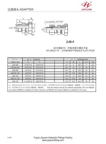 JIC Pria Cone BSP Female Flat Face