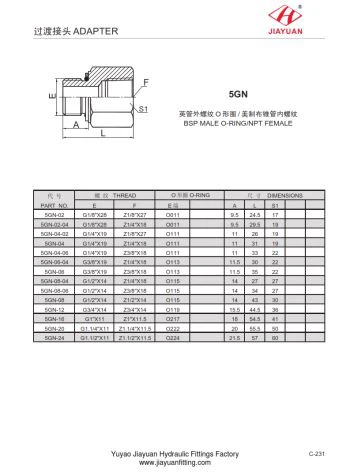 NPT Female BSP Male Fittings